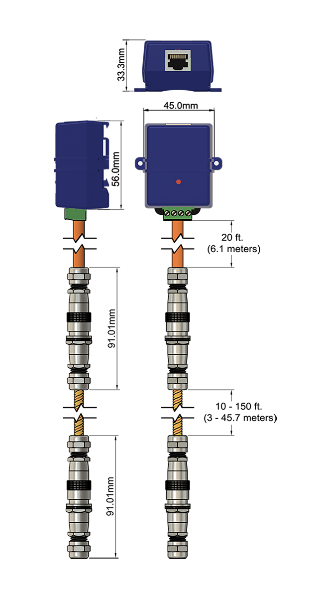 AKCP - V2RWSC10 - Seil-Wassersensor AKCP - V2RWSC10 - Seil-Wassersensor