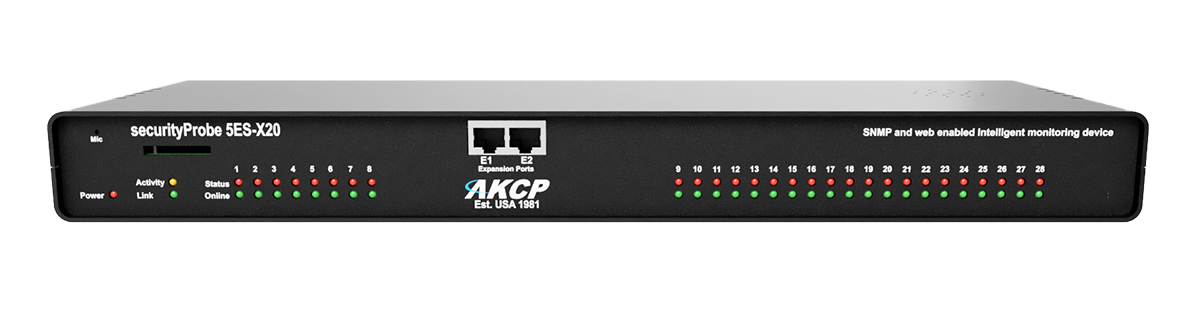 AKCP - securityProbe5ES, 8Ports, 20 I/O