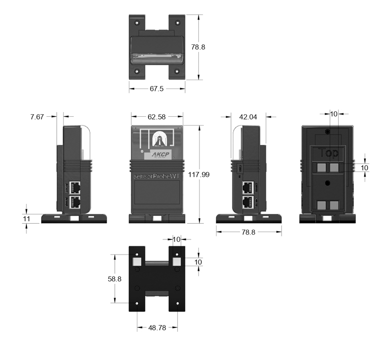 AKCP - SP-WTdTH01 - sensorProbe+ Wireless Tunnel Sensor
