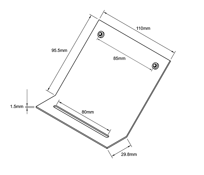 AKCP - CTM45 - Schrankaufsatz für LCD-Display