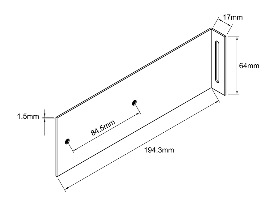 AKCP - CRM - Rückwandmontage für LCD-Display