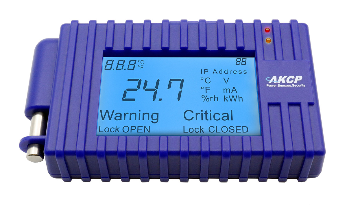 AKCP - SP2+B-PoE-LCD - sensorProbe2+ Basic LCD PoE AKCP - SP2+B-PoE-LCD - sensorProbe2+ Basic LCD PoE